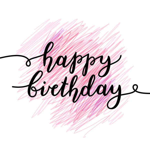 Happy birthday lettering — Stock Vector