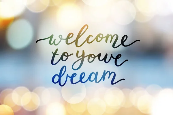 Welcome to your dream — Stock Vector