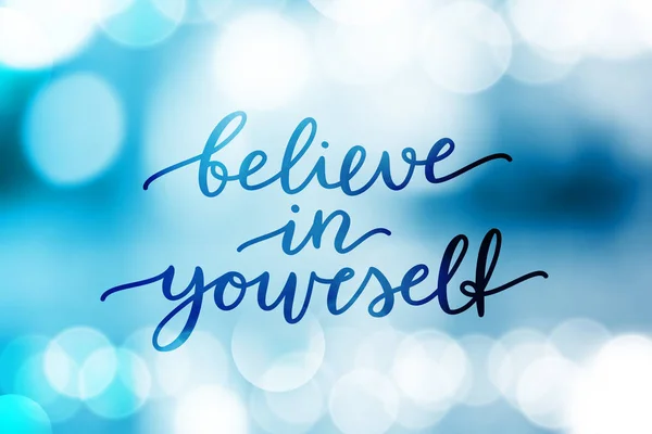 Believe in yourself — Stock Vector