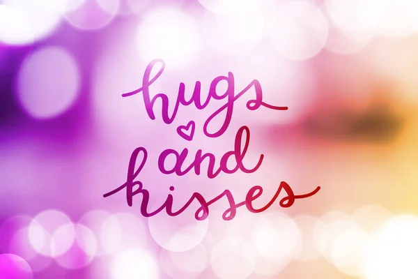 Abraços e beijos —  Vetores de Stock