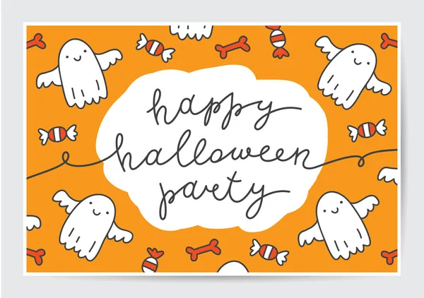 Boldog Halloween party — Stock Vector