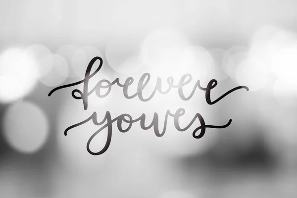 Forever belettering yours — Stockvector