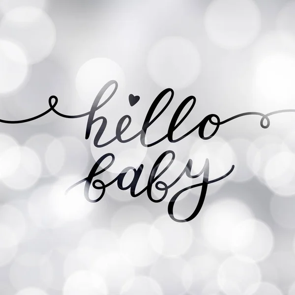 Hallo Baby Schriftzug — Stockvektor