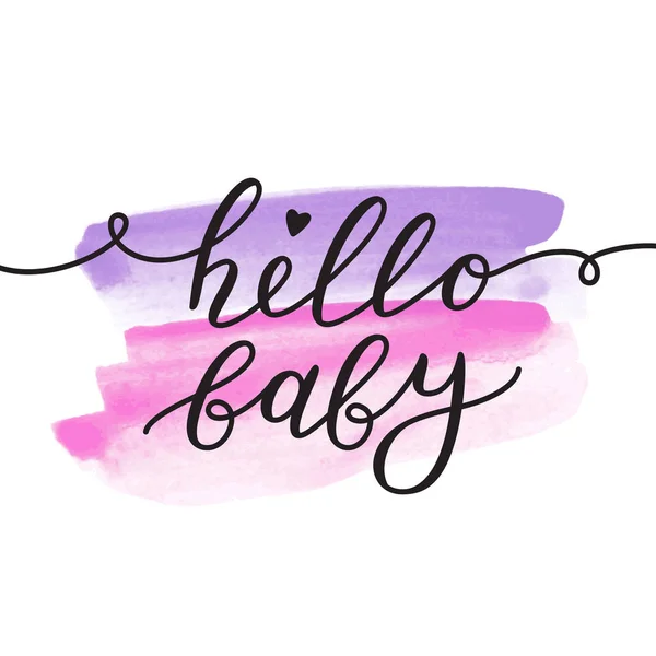 Hello baby betűkkel — Stock Vector