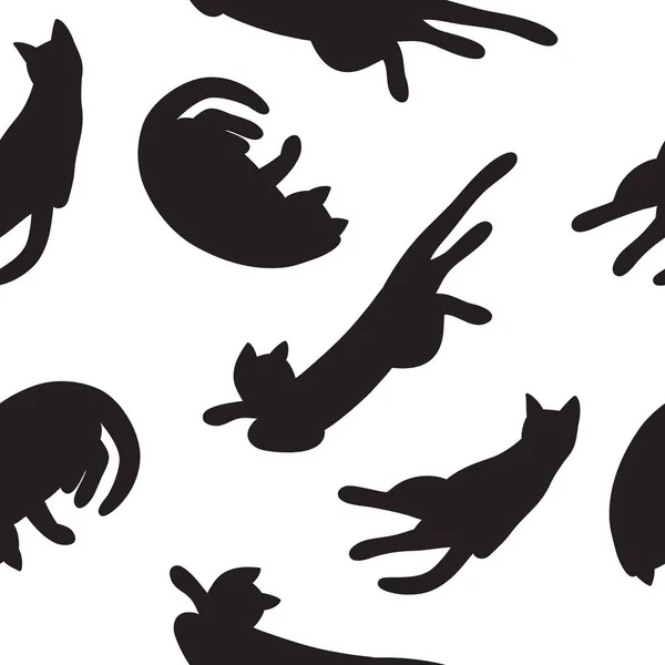 Cats seamless pattern — Stock Vector