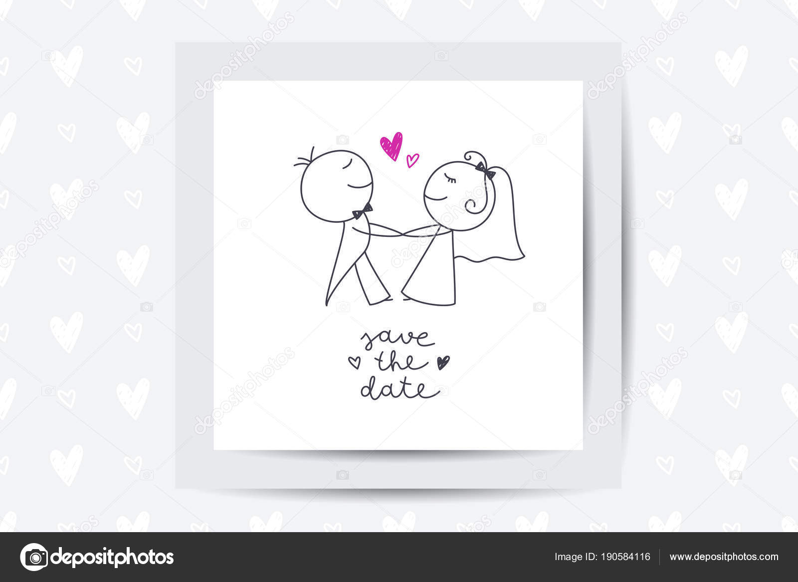 Hand Drawn Bride And Groom Hand Drawn Bride And Groom Stock Vector C Redcollegiya