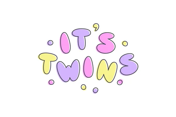 Dess tvillingar bokstäver — Stock vektor