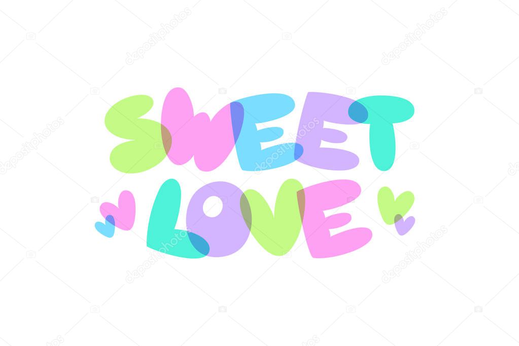 sweet love lettering