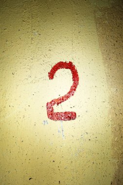 Duvardaki kat numarası