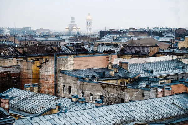 Střechy Petrohrad — Stock fotografie