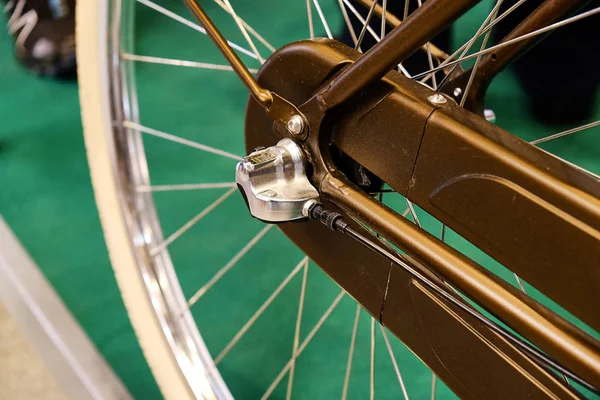 Bicicleta roda close-up — Fotografia de Stock