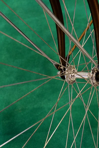 Bicicleta roda close-up — Fotografia de Stock