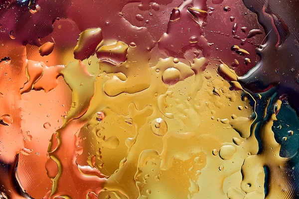 Fundo colorido de gotas de água — Fotografia de Stock