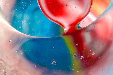 Su damlalarından gelen renkli arkaplan