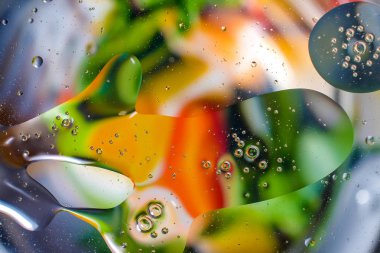 Su damlalarından gelen renkli arkaplan