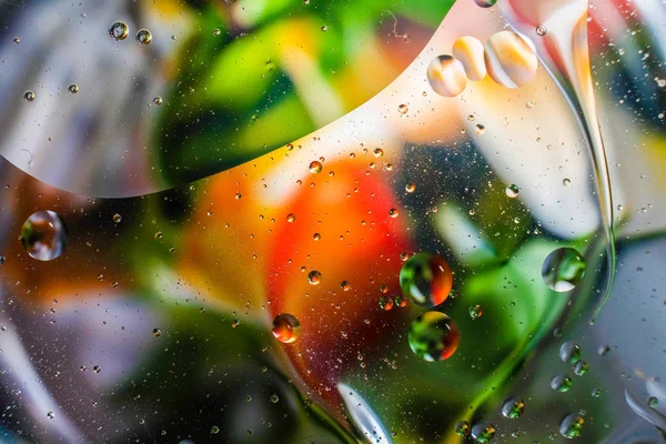 Su damlalarından gelen renkli arkaplan