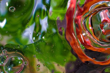 Su damlalarından gelen renkli arkaplan