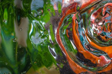 Su damlalarından gelen renkli arkaplan