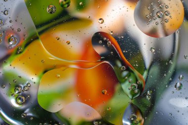 Su damlalarından gelen renkli arkaplan