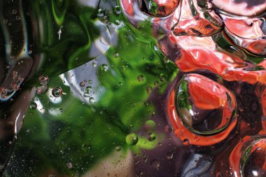 Su damlalarından gelen renkli arkaplan