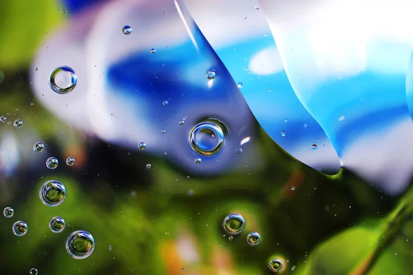 Fundo colorido de gotas de água — Fotografia de Stock