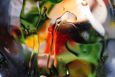 Su damlalarından gelen renkli arkaplan