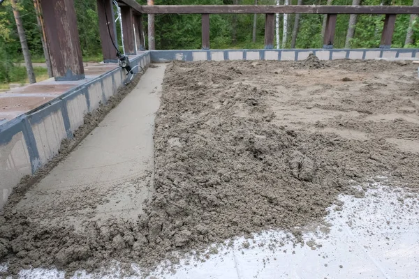Wylewanie betonowej — Zdjęcie stockowe