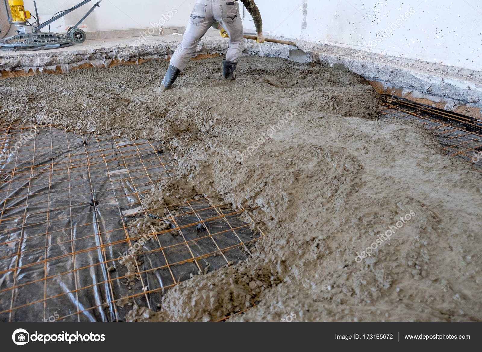 Pouring Concrete Slab Stock Photo By C Seroma 72 Mail Ru 173165672