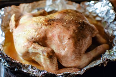 chicken baked in the oven