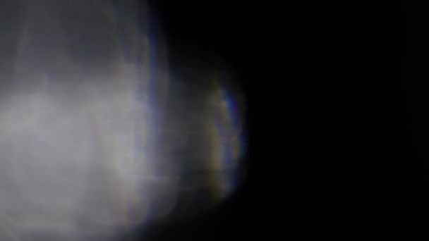 Φως διαρροή στο 4 k ποιότητας σε σκούρο φόντο με. Πραγματική φακού φωτοβολίδα — Αρχείο Βίντεο