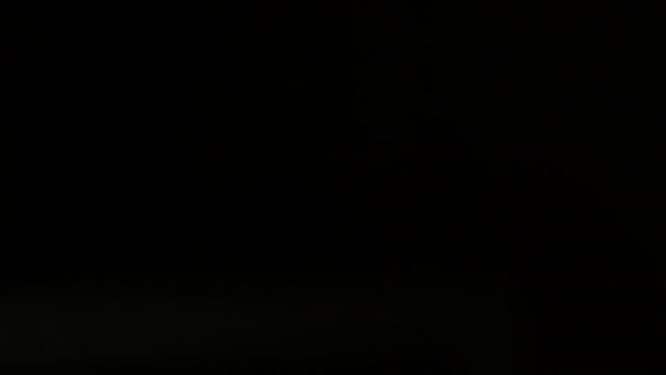 Витік Світла Під Рукою Тривалість Життя Плівки Легкі Імпульси Блискавки — стокове відео