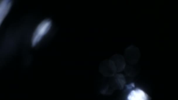 Light Pulses Glows Beautiful Light Leak Quality Dark Background Real — Stock Video