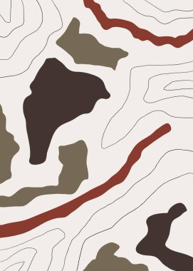 Yarı daire desenli vektör karalama arkaplanı, resimleme