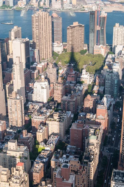 New York skyskrapor antenn — Stockfoto