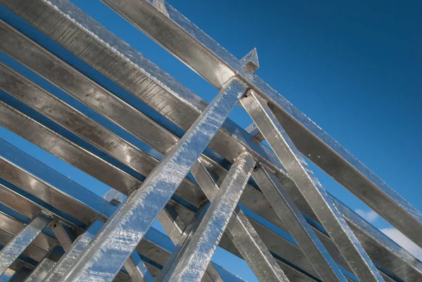Galvaniserat stål konstruktion — Stockfoto