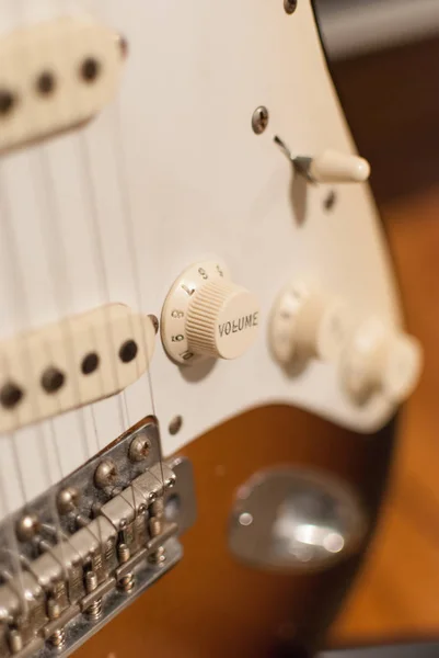 Vintage Fender Stratocaster elektro gitar — Stok fotoğraf