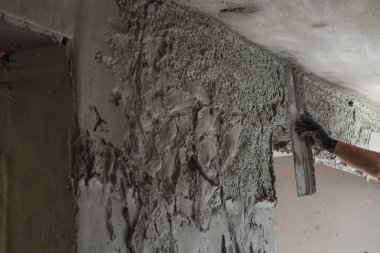 Çimento seviyelendirme worker alçı kaplama