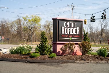 Rocky Hill, CT, USA - April 19, 2020 - On The Border Mexican Restaurant clipart