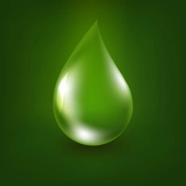 Gota de aloe vera — Vector de stock