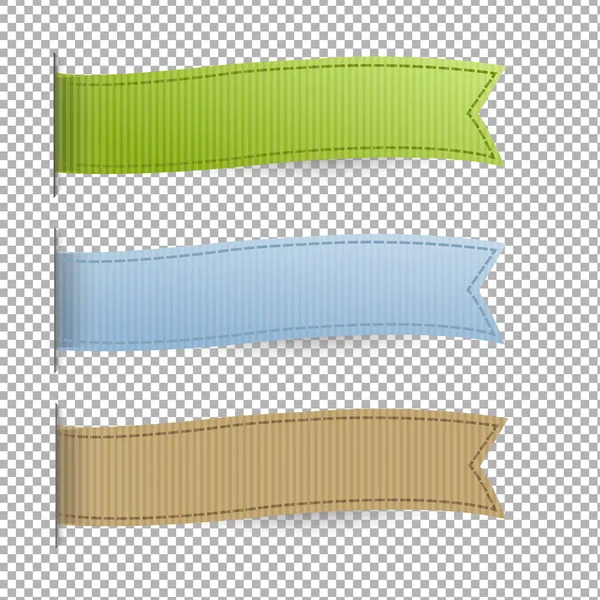 Conjunto de cintas de pastel — Vector de stock