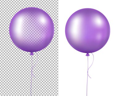 Degrade kafes ile Lila balonlar