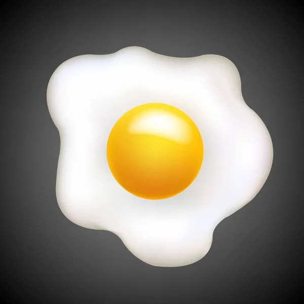 Stekt ägg illustration — Stock vektor