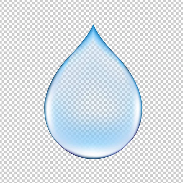 Gota de agua realista — Vector de stock