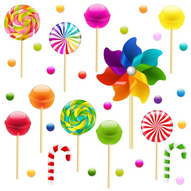 Lolipop büyük fırıldak kümesiyle
