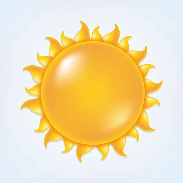 Abstrakte gelbe Sonne — Stockvektor