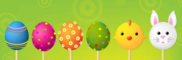 Set Of Easter Eggs — Stock Vector