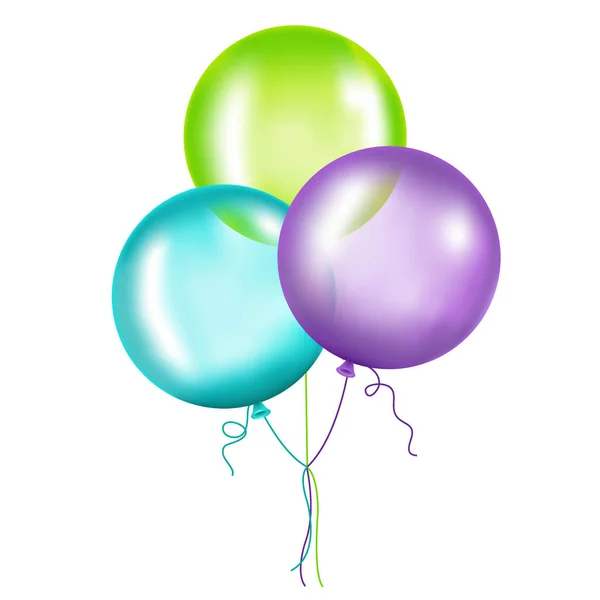 Kolorowe balonie — Wektor stockowy