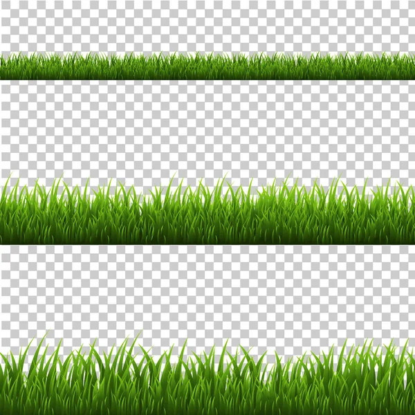 Hranice zelené trávy — Stockový vektor