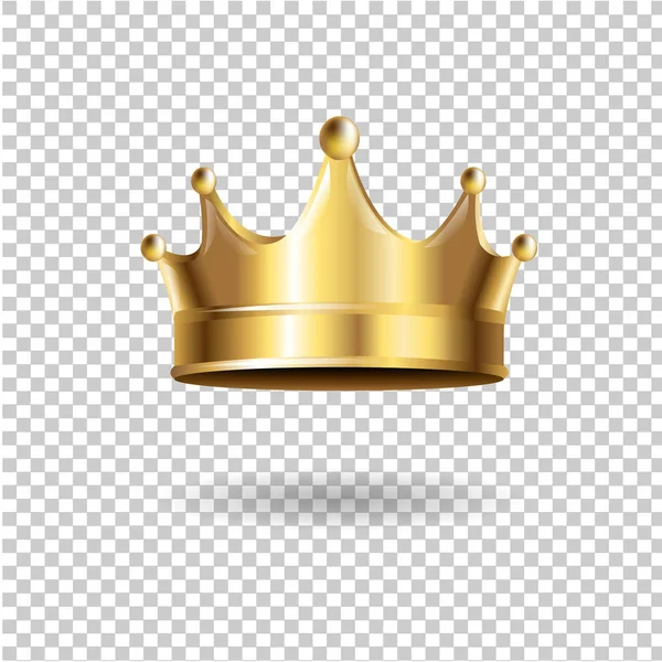 Golden royal Crown — Stock Vector