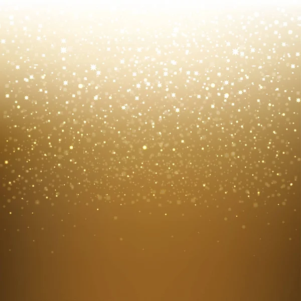 Banner de Natal dourado — Vetor de Stock